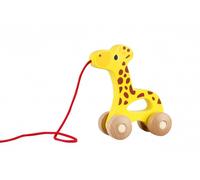 Girafe en bois à tirer au bout d'une ficelle