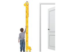 Girafe Height Chart - auto-, souverain du graphique de croissance | Charts de croissance interactifs en hauteur, souverain mural pour chambre à coucher, maternelle, crèche
