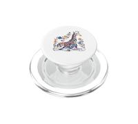 Girafe imprimée Motifs Floraux pour Fille PopSockets PopGrip pour MagSafe