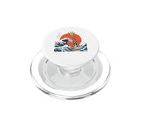 Girafe imprimée rétro Vintage Japonais pour Filles PopSockets PopGrip pour MagSafe