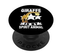 Girafe is My Spirit Animal Kawaii Cartoon Funny Girafes PopSockets PopGrip Adhésif