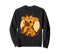 Girafe Mangeant Un Taco, Girafe Mexicaine Kawaii Anime Sweatshirt