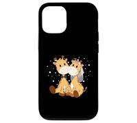Girafe mariée et marié Art de Mariage Assorti Couple marié Coque pour iPhone 12/12 Pro
