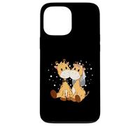 Girafe mariée et marié Art de Mariage Assorti Couple marié Coque pour iPhone 13 Pro Max
