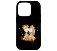 Girafe mariée et marié Art de Mariage Assorti Couple marié Coque pour iPhone 14 Pro