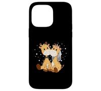 Girafe mariée et marié Art de Mariage Assorti Couple marié Coque pour iPhone 14 Pro Max