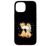 Girafe mariée et marié Art de Mariage Assorti Couple marié Coque pour iPhone 15