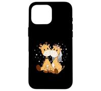 Girafe mariée et marié Art de Mariage Assorti Couple marié Coque pour iPhone 16 Pro Max
