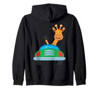 Girafe Mignonne conduisant Une Voiture Sweat à Capuche