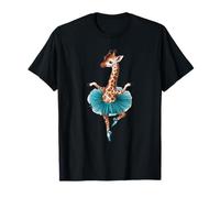 Girafe mignonne dans un tutu dansant comme une ballerine T-Shirt