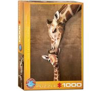 Girafe Mother's kiss 1000 Pièce Jigsaw 680mm x 480mm ( Pz )