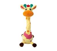 Girafe musicale jouet, chante, danse et répète ce que vous dites, allumez la danse parlante énergique, jouet, tordant girafe S