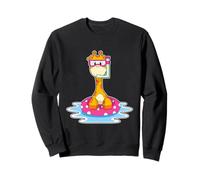 Girafe Natation Bouée Gonflable Été Sweatshirt