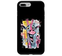 Girafe Peace Graffiti Pop Character Graphic Art Face Sign Coque pour iPhone 7 Plus/8 Plus