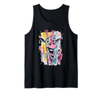 Girafe Peace Graffiti Pop Character Graphic Art Face Sign Débardeur