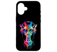 Girafe Portant des écouteurs et des Lunettes de Soleil EDM Rave Design Coque pour iPhone 16