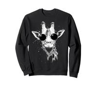 Girafe Portant des Nuances Splash Art Grunge Sweatshirt