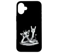 Girafe Punk Rock Rocker Heavy Metal Coque pour iPhone 16 Plus