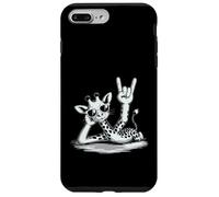 Girafe Punk Rock Rocker Heavy Metal Coque pour iPhone 7 Plus/8 Plus