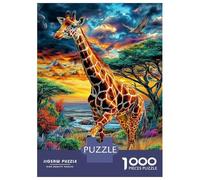 Girafe Puzzle 1000 Piece pour Adultes Et Adolescents Âgés De 14 Ans Et Plus, Jeu De Défi Intellectuel Puzzles 52x38cm/1000pcs