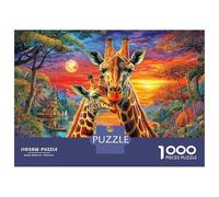 Girafe Puzzle 1000 Pièces pour Adultes Et Adolescents De 14 Ans Et Plus, Jeu De Défi Intellectuel 38x26cm/1000pcs
