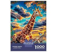 Girafe Puzzle 1000 Pièces pour Adultes Et Adolescents De 14 Ans Et Plus, Jeu De Défi Intellectuel 70x50cm/1000pcs