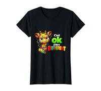 Girafe Puzzle Autisme C'est OK d'Être Différent T-Shirt