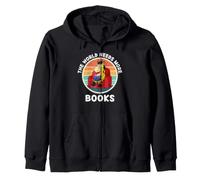 Girafe rétro The World Needs More Books Retro Animals Lover Sweat à Capuche