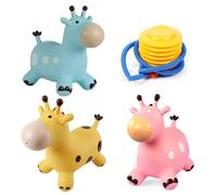 Girafe Sauteuse Gonflable Pour Enfants Et Tout-Petits, Jouets Animaux Avec Pompe