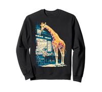 Girafe Zoo Animal Lover Safari Afrique Illustration Graphique Sweatshirt