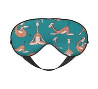 Girafes Doing Various Masque de sommeil de yoga, masques pour les yeux pour dormir double face, masques de sommeil pour homme et femme, couvre-yeux occultants pour dormir, voyage