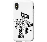 Girafe's Path on Broadway Coque pour iPhone X/XS