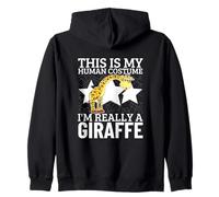 Girafes This is My Human Costume I'm Really A Girafe Sweat à Capuche