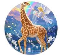Giraffe 1000 Piece Jigsaw Puzzle for Adults Educhational Games Stress Relief Puzzle Exercise The Memory of The Brain for Adults and Kids, Age 12 Years Up 1000pcs (67.5x67.5cm)