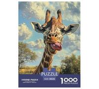 Giraffe 1000 Pièces Puzzle pour Enfants À Partir De 14 Ans, Défi Jouets, Cadeau d'anniversaire, Jeux Éducatif, Qualité Premium 38x26cm/1000pcs