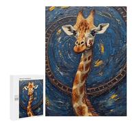 Giraffe Art Print Poster-1 Puzzle 1000 Pièces Educa Jouet en Bois Cadeau Unique Décoration Intérieure Jeu Éducatif Challenge Toy Adultes Et Enfants À Partir De 14 Ans 500 PCS