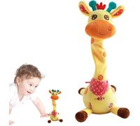 Giraffe Dansante Parlant - Jouet En Peluche Chante Et Répète Ce Que Vous Dites Musique Volume Réglable Cadeau Parfait Cadeau