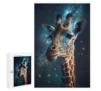 Giraffe in Space-10 Puzzle 1000 Pièces Educa Jouet en Bois Cadeau Unique Décoration Intérieure Jeu Éducatif Challenge Toy Adultes Et Enfants À Partir De 14 Ans 1000 PCS
