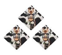 Giraffe The Rose Lot de 3 désodorisants à suspendre pour voiture, maison, bureau, style blanc