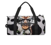 Giraffe The Rose Sac de sport pour homme et femme, sac fourre-tout imperméable, grand sac de sport pour voyage et entraînement
