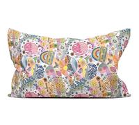 Giraffenland Coussin à la Lavande Bio 30x20cm. Taie Flower Power + Housse Bio Nature | Coussin parfumé | Coussin aromatique | Coussin aux Herbes