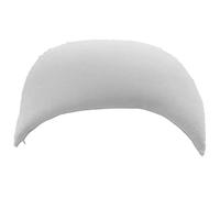 Giraffenland Coussin Croissant de Lune aux balles d´épeautre Bio, Tissu Blanc en Coton sergé - Coussin aux enveloppes d´épeautre | Directement rempli