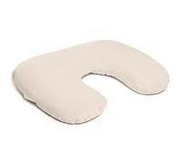 Giraffenland Coussin Repose-Nuque aux balles d´épeautre Biologique, Tissu en Coton sergé Blanc cassé (écru), Directement rempli