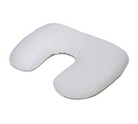 Giraffenland Coussin Repose-Nuque aux balles d´épeautre Biologique, Tissu en Coton sergé Blanc, Directement rempli