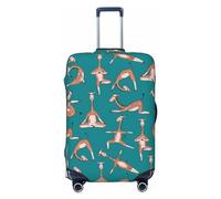 Giraffes Doing Various Housses de protection élastiques pour bagages de voyage de 45 à 81 cm, noir, S