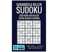 Girandola Killer Sudoku: 200 Hard 9x9 Killer Extra Region Sudoku