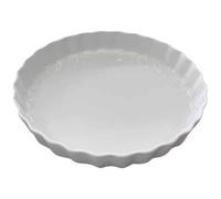 Tourtière - GIRARD - 30cm - Porcelaine blanche - Non compatible congélateur - Non compatible lave-vaisselle