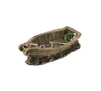 GIRARD-Décor aquarium petite barque 18 cm