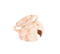 GIRARD-Décor d’aquarium col d’amphore sablée Éléphant en céramique 9 cm