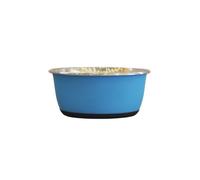 GIRARD-Gamelle pour chien et chat coloris bleu mat en inox Tyrol - 950 ml